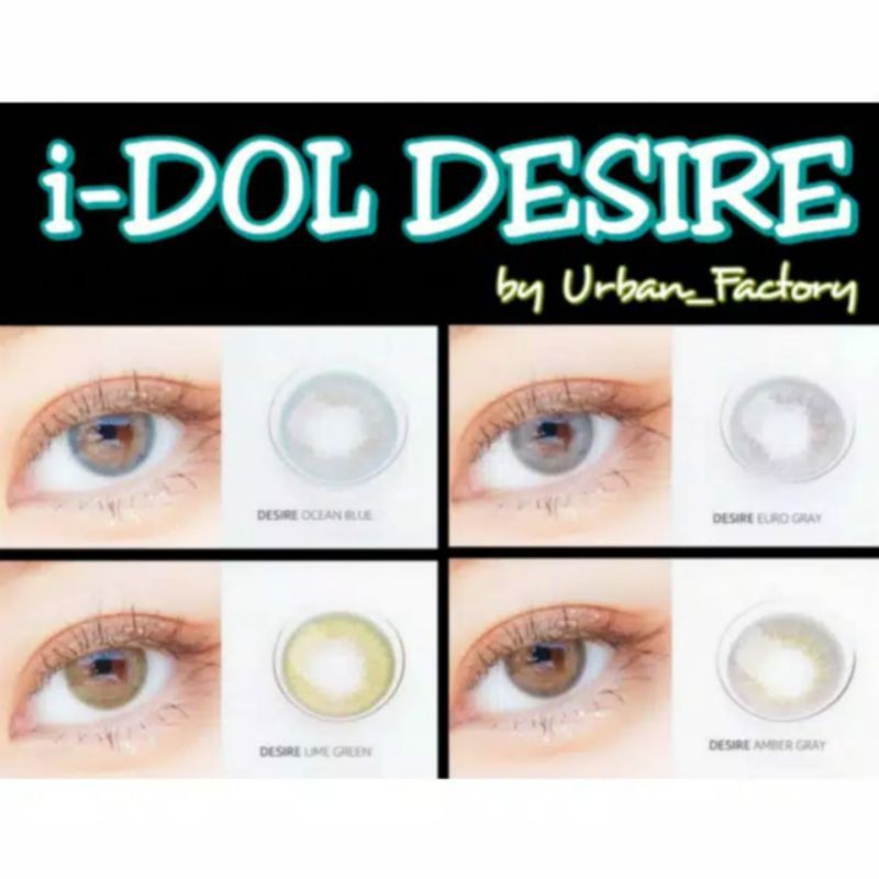 Softlens IDOL DESIRE  Soflen I-DOL DESIRE by URBAN FACTORY 14.5 MM Soflens Warna NORMAL