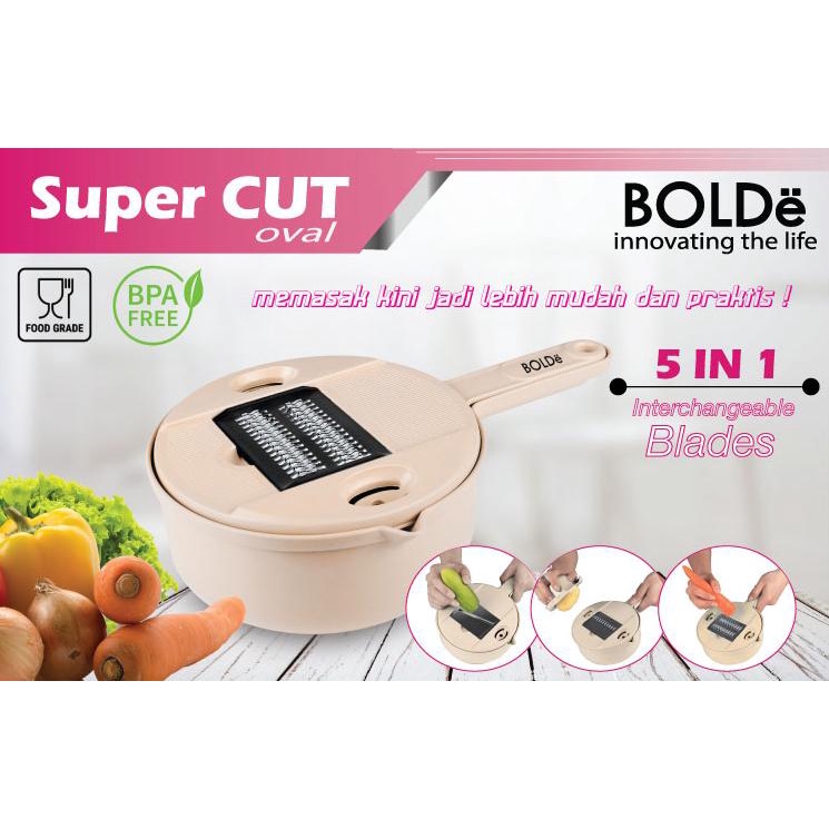 Bolde Super Cut Oval Pengiris Multifungsi Memasak Lebih Mudah