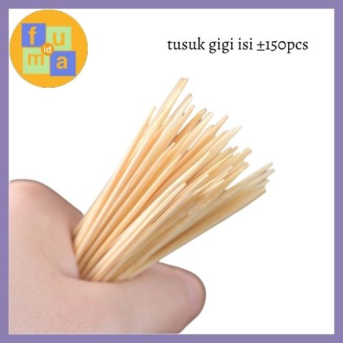 Tusuk Gigi / Tusuk Kue / Tusuk Buah Sekali Pakai isi 150