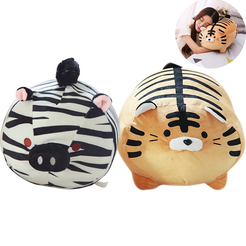 Tidak Beracun Macan Zebra Mainan Mewah Bantal Boneka Boneka Hadiah Hewan Ulang Tahun Anak Bayi Aman Untuk Semua Usia