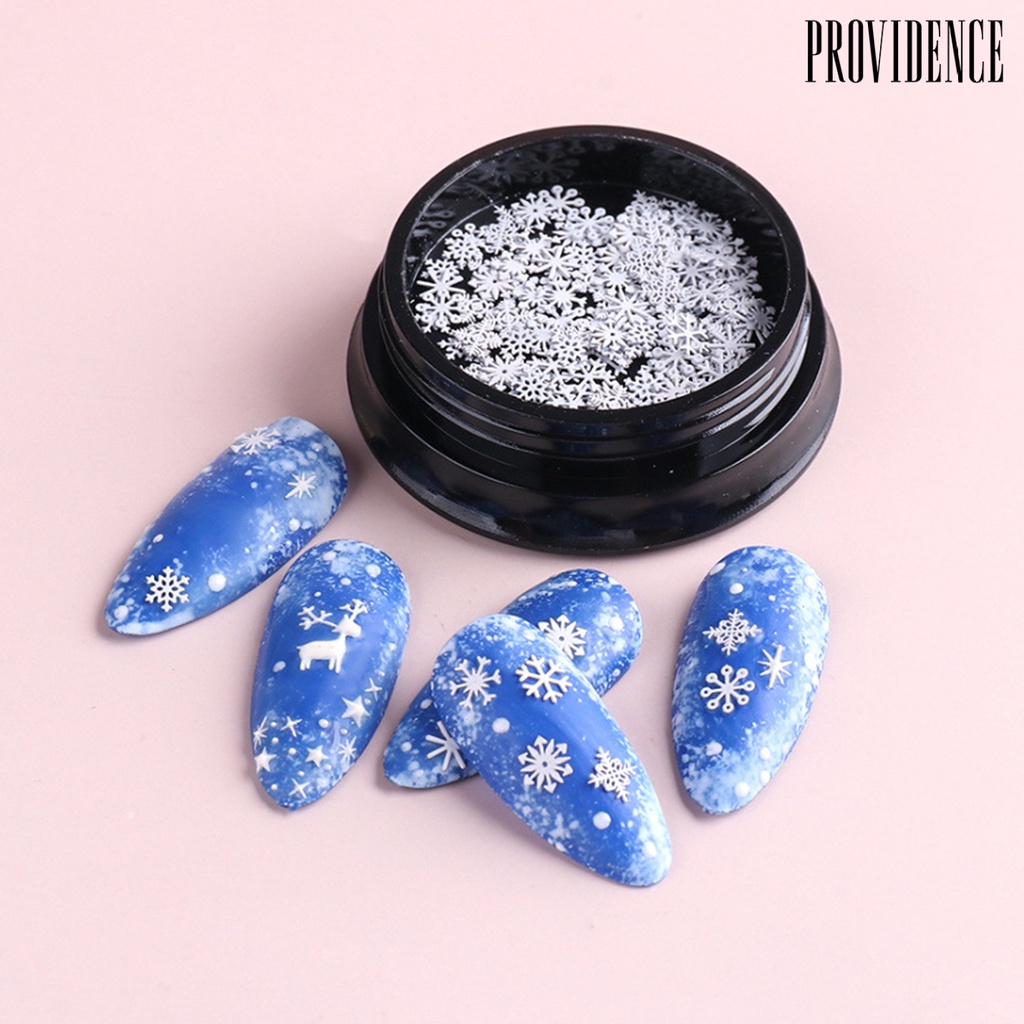 Providence 100pcs / Botol Irisan Kepingan Salju 3d Untuk Dekorasi Nail Art / Manicure