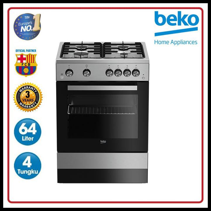 Beko Kompor Gas Oven 4 Tungku Fsgt62111Gxl / Fsgt 62111 Gxl
