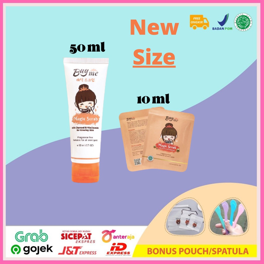 BuyMe Magic Scrub Masker Badan Pemutih Wajah Perontok Kulit Mati dan Menghilangkan Bekas Luka