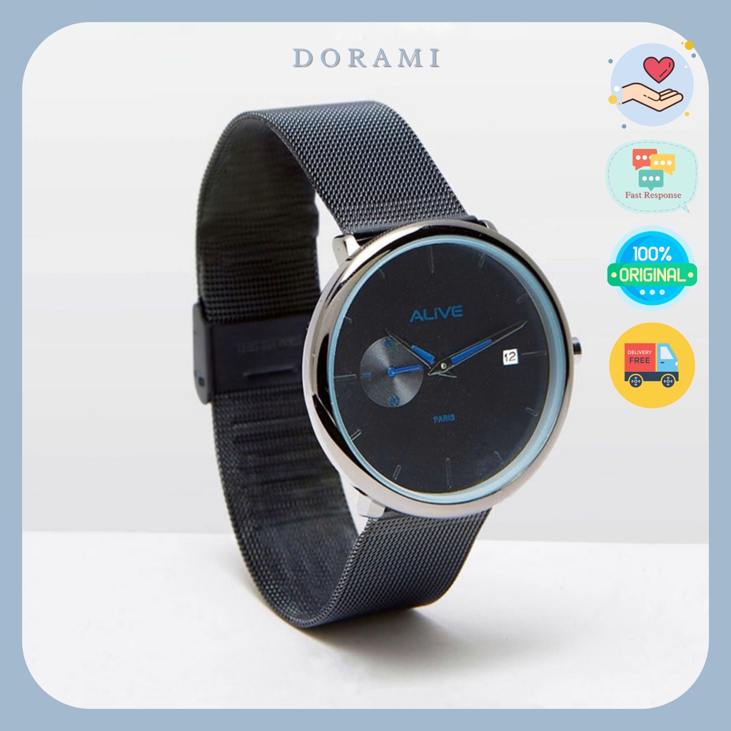 DORAMI Sophie Martin Paris Orion Black Jam Tangan Pria
