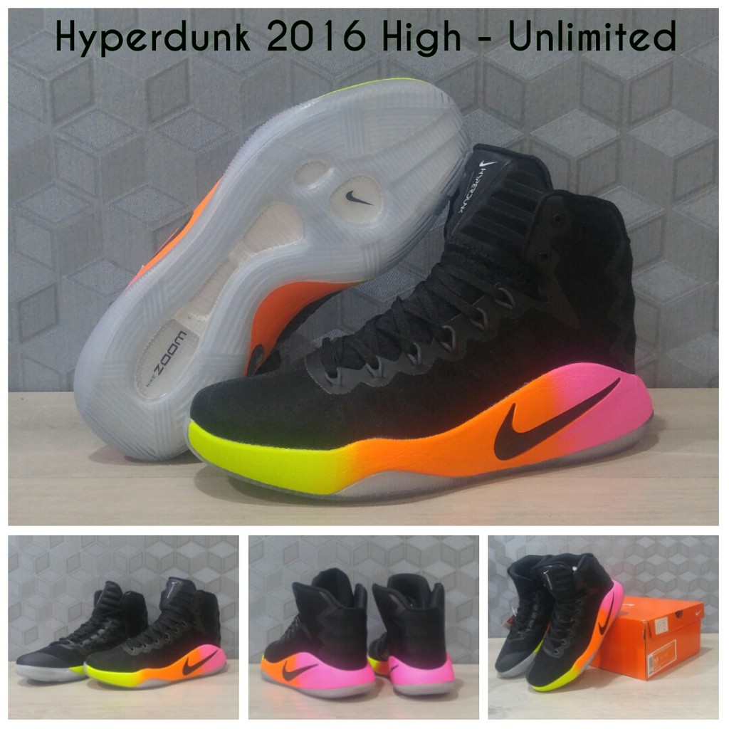 Sepatu Basket Kuliah(FREE KAOS KAKI) sepatu Basket Nike Hyperdunk 2016 HIGH Unlimited