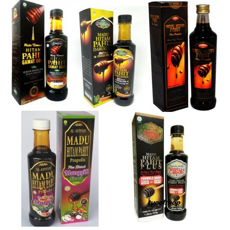 MADU HITAM PAHIT ARROHMAH/DARUSHIFA /MADU PAHIT GAMAT