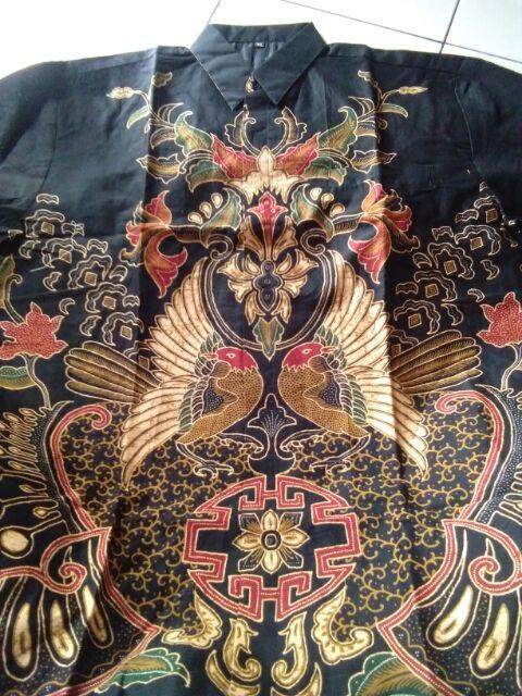 Devadeva Long Kemeja Batik Pria Katun Sragenan Full Furing