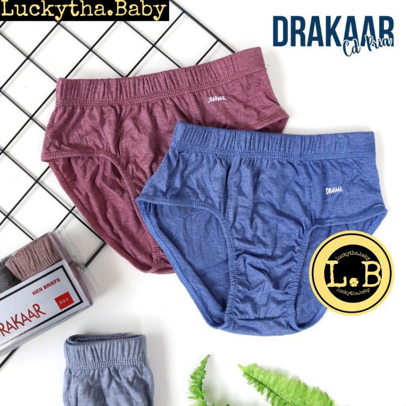 (3pcs) celana dalam pria  drakar mika s.m.l.xl/ cd pria / celana dalam laki / underwear