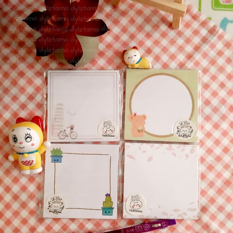 

30 Lembar memopad/sticky memo/sticky notes/memo notes/note pad [Homemade Memopad]