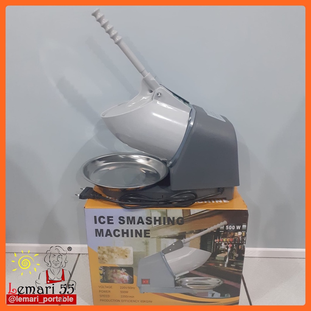 Mesin Serut Es Batu Listrik / Serut Es Ice Smashing Machine 2 Pisau / Penggiling Es Batu