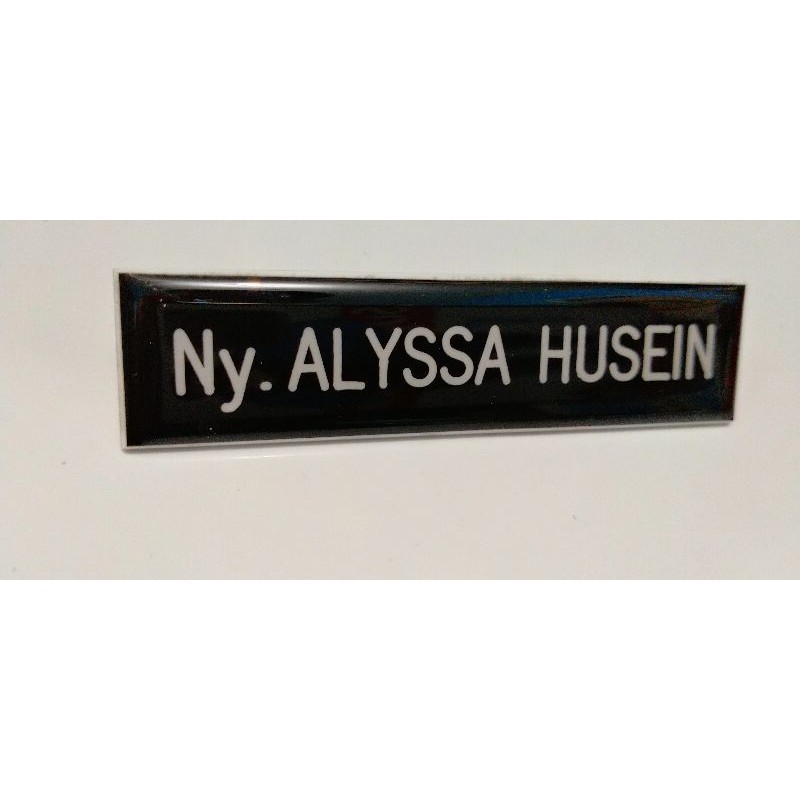 

Papan Nama Resin Magnet/Nametag Resin Magnet/Nama dada resin / Nama dada grafir / Nama ukir
