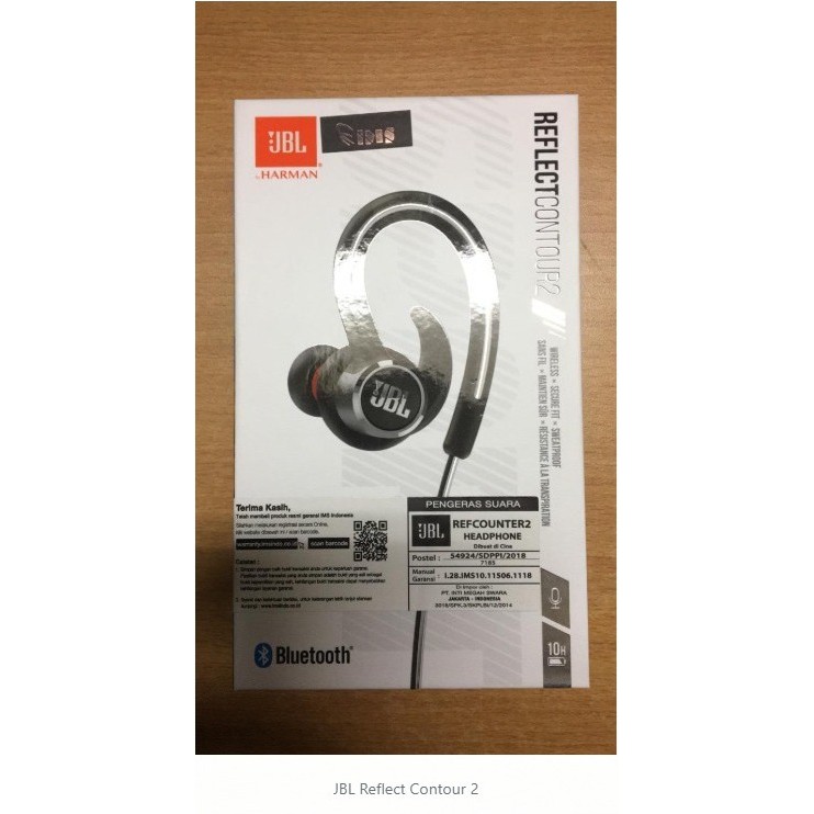 JBL Rer Contour 2 In-Ear Wireless Sport Headphones Original