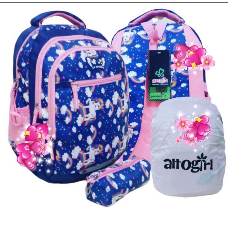 Tas ransel anak SD SMP bahan tebal jahitan rapih alto girl