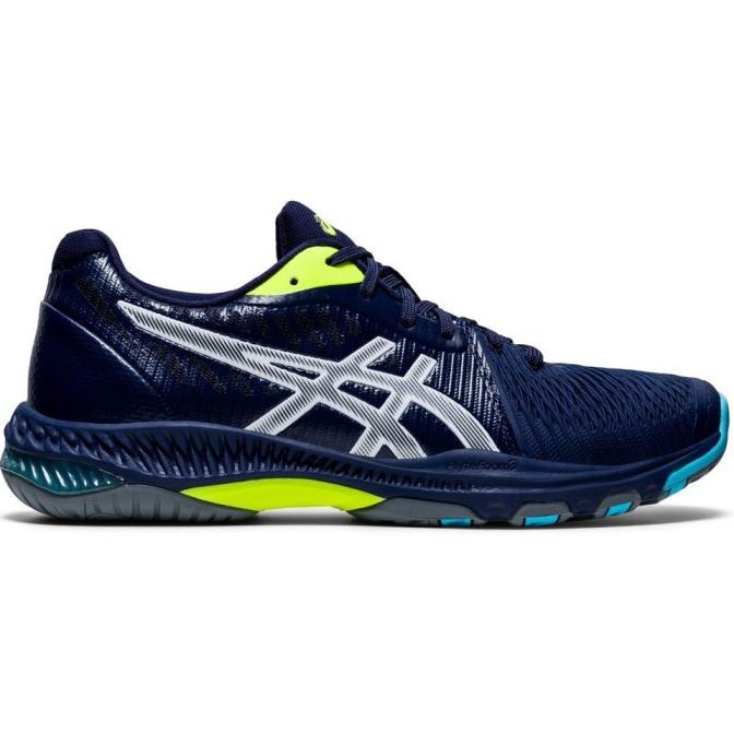 [[COD]] Sepatu Voli Volly Volley Asics Netburner Ballistic FF Low Blue ORI KOMPLIT Kode 833