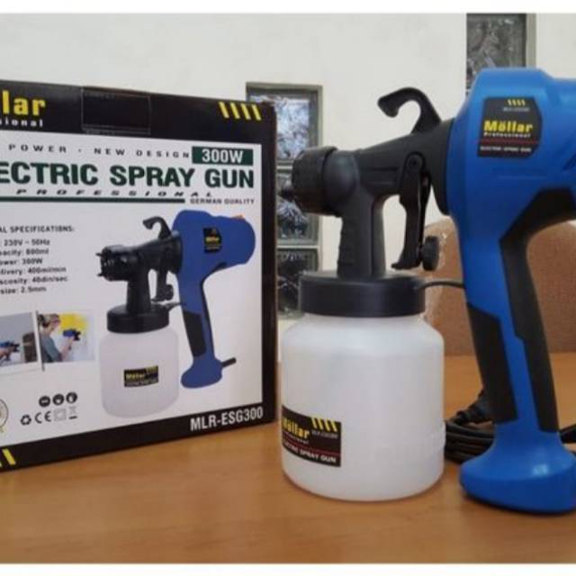 Electric spray gun Mollar. Spray gun tanpa kompresor