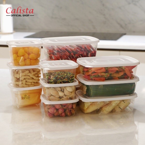 LT- OITA PUTIH BENING FOOD KONTAINER ISI 10PCS / TOPLES KOTAK CALISTA