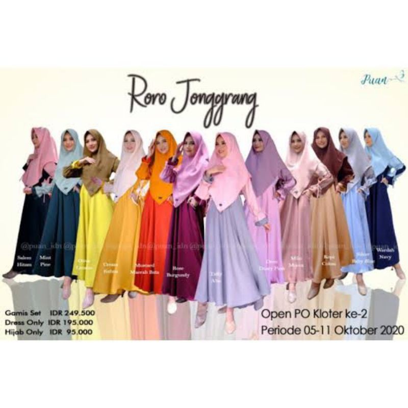 GAMIS ROROJONGGRANG BY PUAN.ID