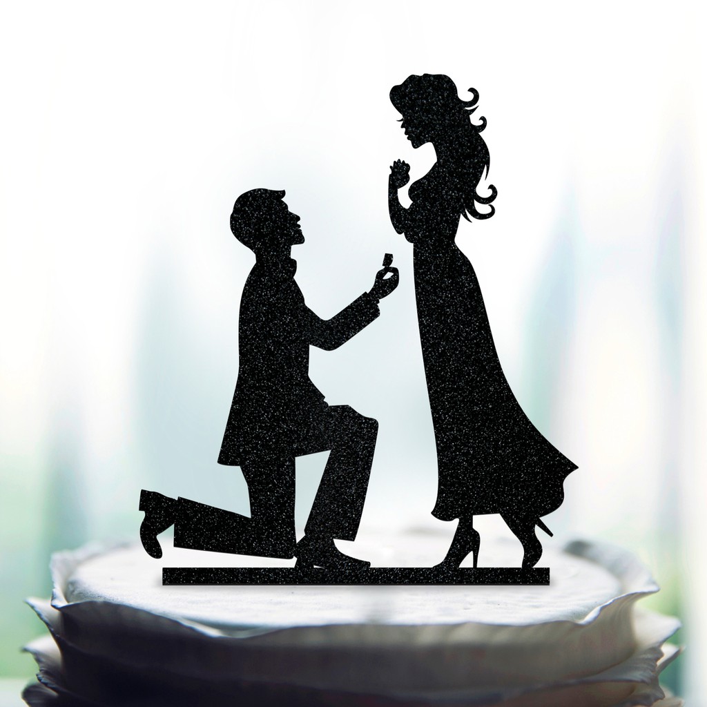 

Proposal Silhouette Acrylic Cake Topper