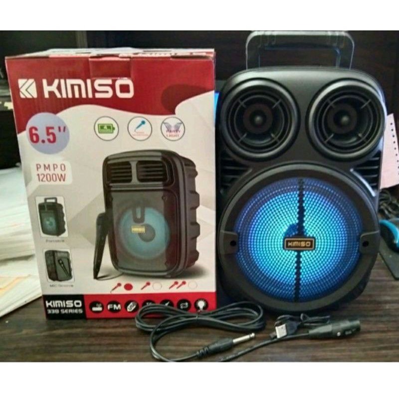 Speaker Bluetooth 3381/338 6,5Inci Bonus Mic / salon aktif portable radio fm / speaker BT