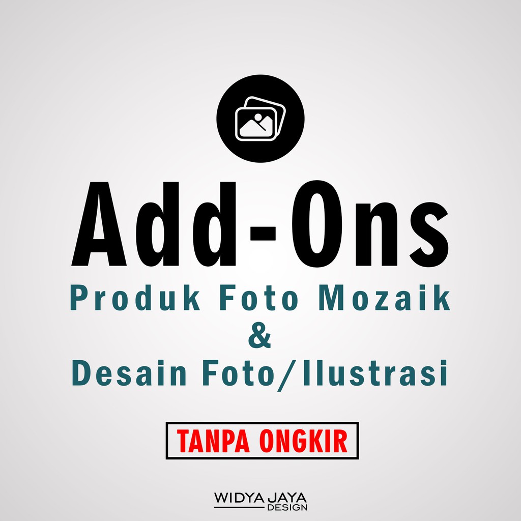 Add-ons Produk Desain Foto Mozaik & Ilustrasi