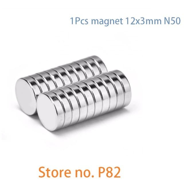 Magnet Mahnet semprani bulat 12x3 12mm 12X3MM disc neodymium putih Kuat N35
