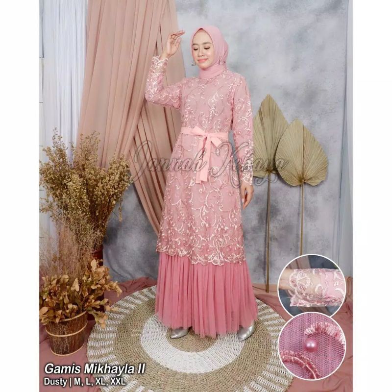 GAMIS MIKHAYLA/KRBAYA KONDANGAN/KEBAYA WISUDA/KEBAYA MUSLIM