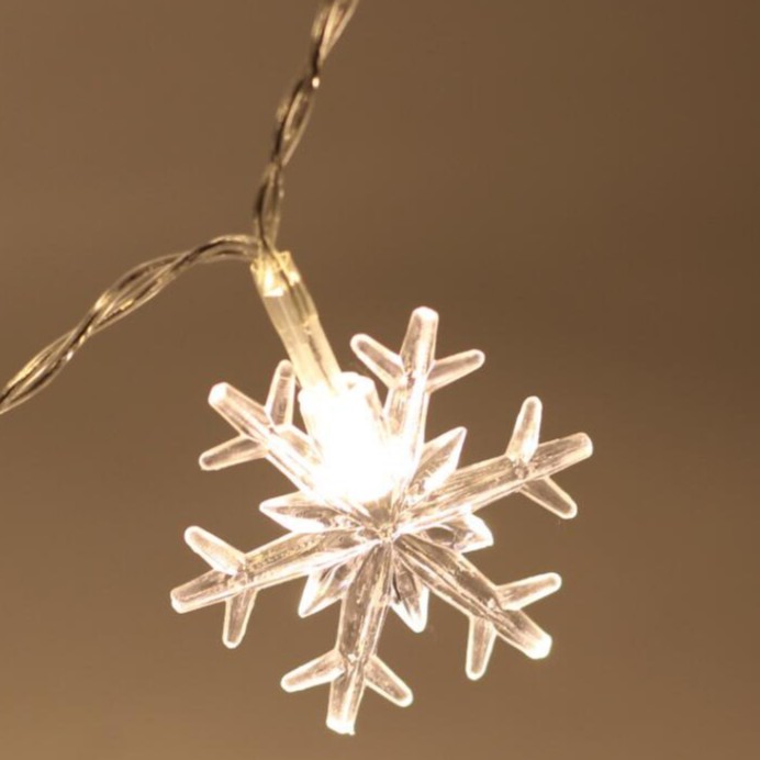 ELFYDO -  Tumblr Snow Lampu Tumblr Snowflake 8,5 Meter OPP Lampu Dekorasi Salju Natal