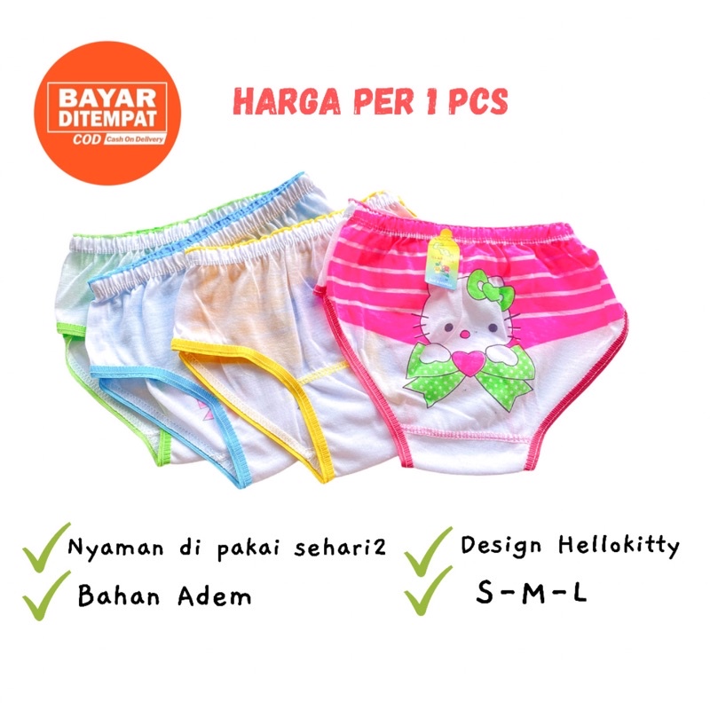 CD Celana Dalam Anak Perempuan Bayi Balita Hellokitty Kancut Cawet Anak Celana Dalam Boxer Anak Cewe