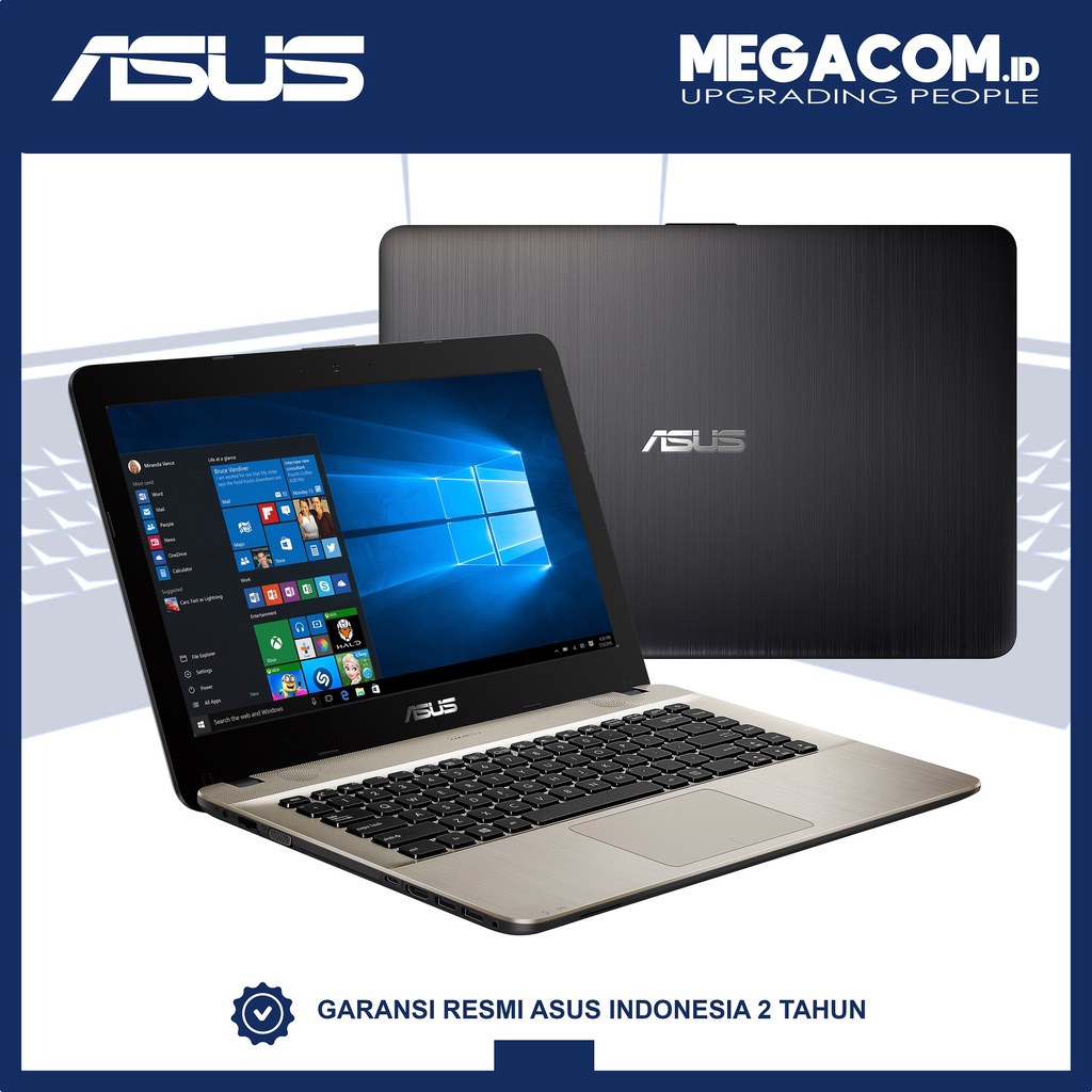 Asus X441MAO-411 ChocolateBlack [Intel N4020|RAM 4GB|HDD 1TB|Win10]