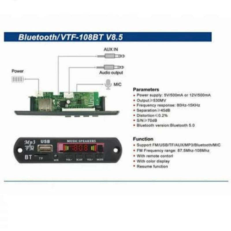 Modul Mp3 Bluetooth 5.0