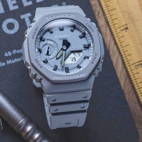 READY ORI BM  JAM TANGAN PRIA G-SHOCK CASIO SERI GA 2100 AUTOLIGHT (LAMPU BISA NYALA SENDIRI)