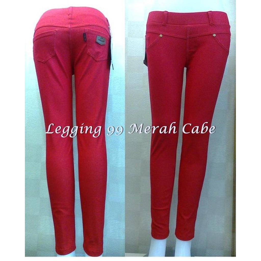 celana legging 99 bahan jeans denim 2XL-5XL