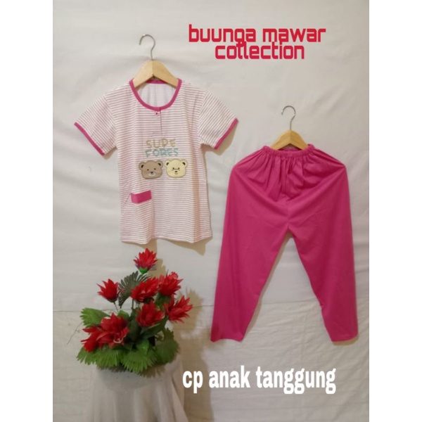 baju tidur anak tanggung celana panjang lorita tinny by sofie