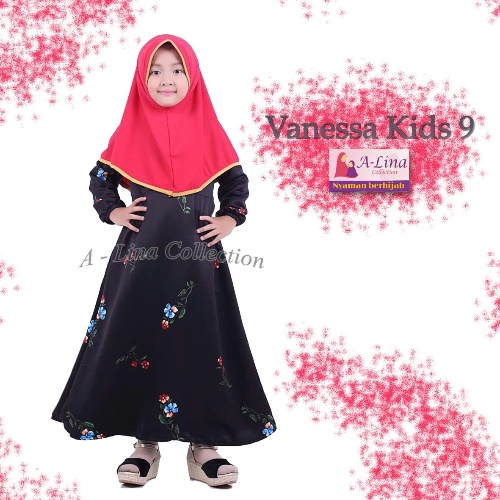 Gamis Vania Couple Satin Motif