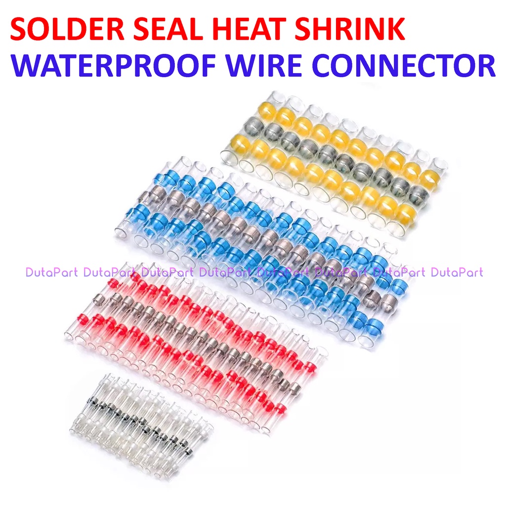 Solder Seal Heat Shrink WaterProof Wire Connector HeatShrink Tahan Air