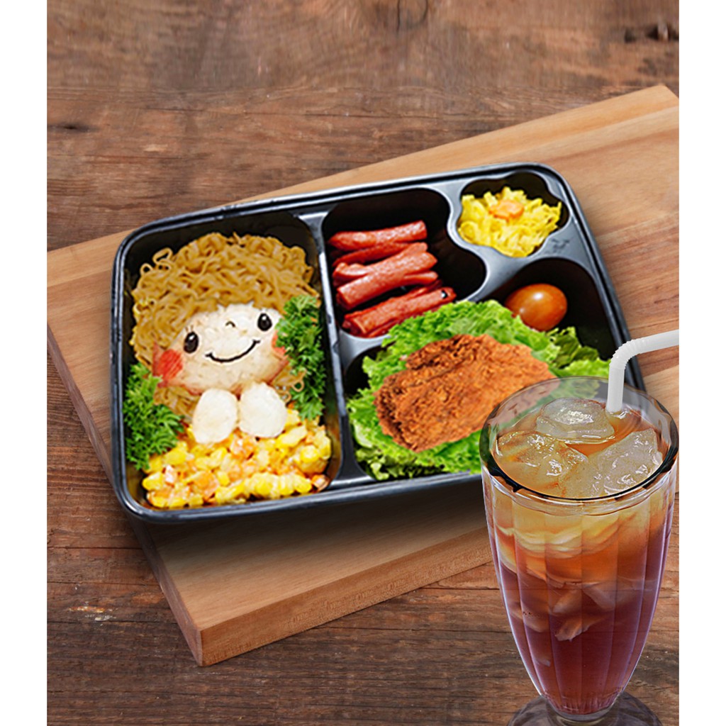 Nasi Kids Bento Anak Nasi Bento Anak Paket Ultah 3 Dominocake Catering Shopee Indonesia