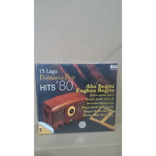 CD ORIGINAL VARIOUS ARTISTS - 15 LAGU BINTANG POP HITS 80 VOL. 1