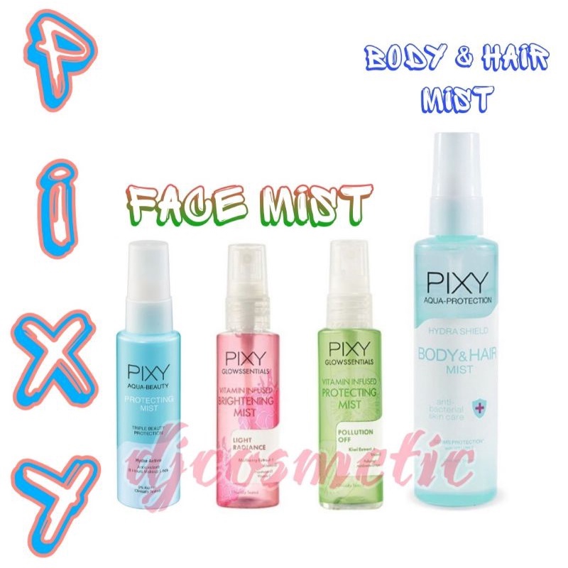 Pixy Aqua Beauty Protecting Mist | Glowssentials | Pollution Off Protecting Mist | Light Radiance Brightening Mist | Body &amp; Hair Mist