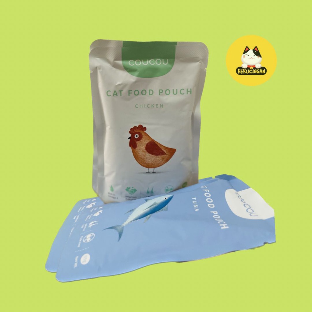 Makanan Kucing Basah COUCOU Cat Wet Food Premium Pouch 85gr