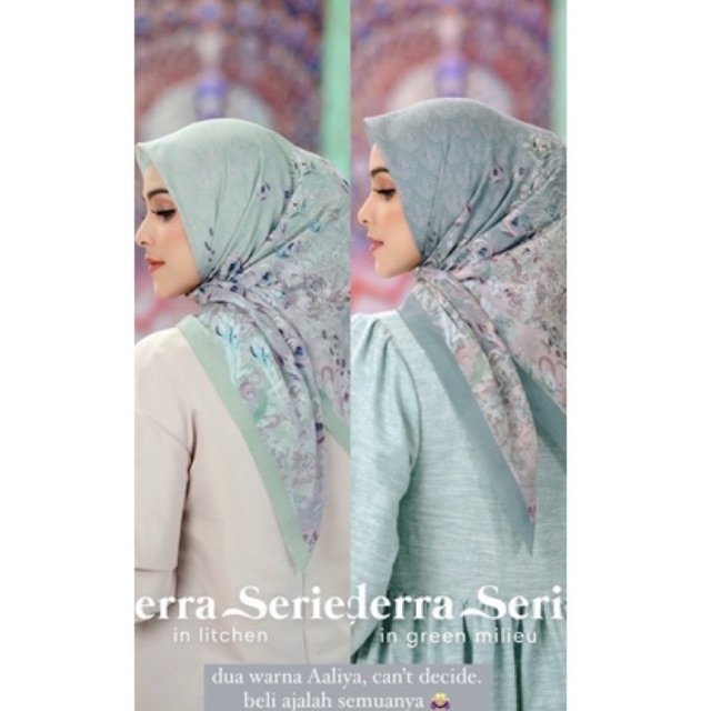 Ederra Series Buttonscarves in Lichen