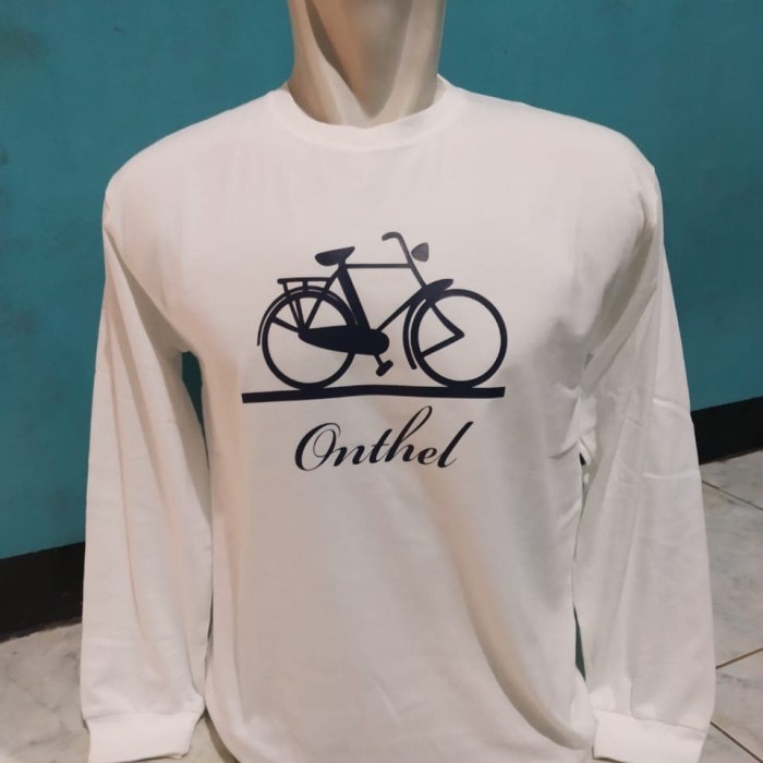 kaos lengan panjang/t shirt/baju keren SEPEDA ONTEL/ONTHEL 03
