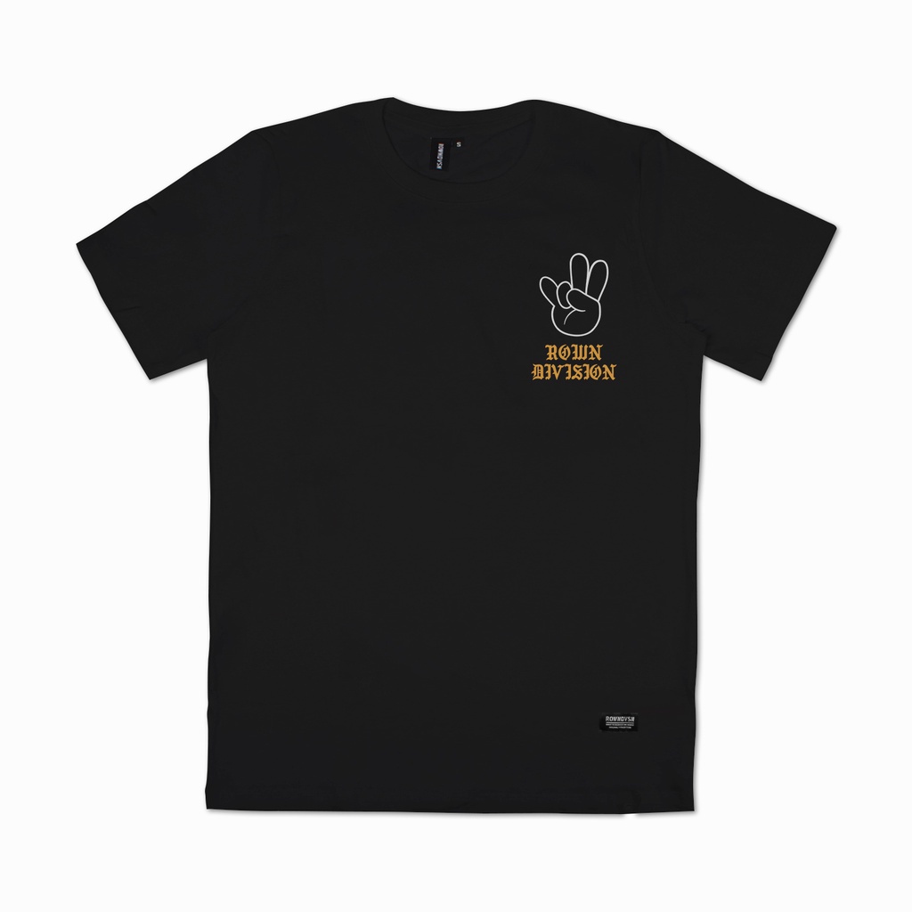 Rown Division T-Shirt - Rowndvsn Kaos Beyond Black - TC007