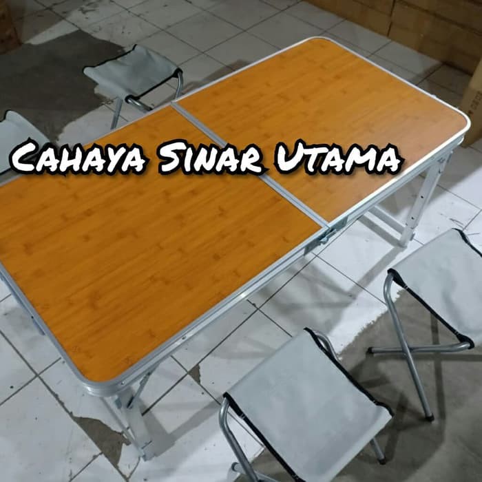 Meja Lipat Koper HPL Serbaguna