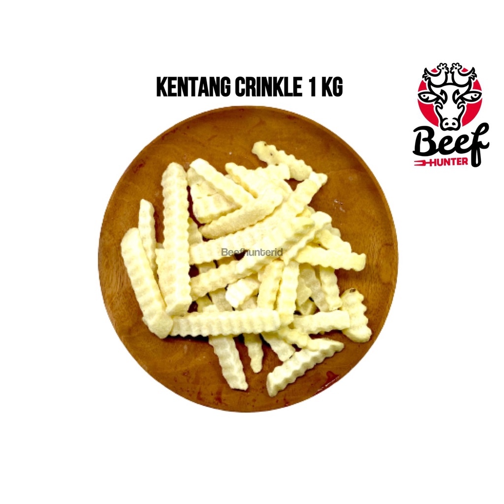 Kentang Import Premium Crinkle cut Polos 1 kg