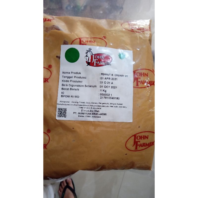 

Selai Kacang Creamy n Chunky John Farmer - 2kg