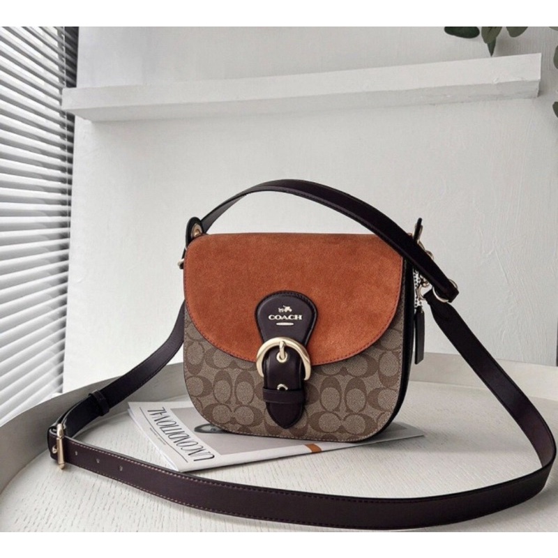 Coach Kleo Shoulder Bag 23 In Signature Canvas (C5692)