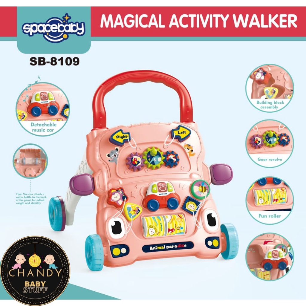 PUSH WALKER BABY ACTIVITY WALKER SPACEBABY SB 8109