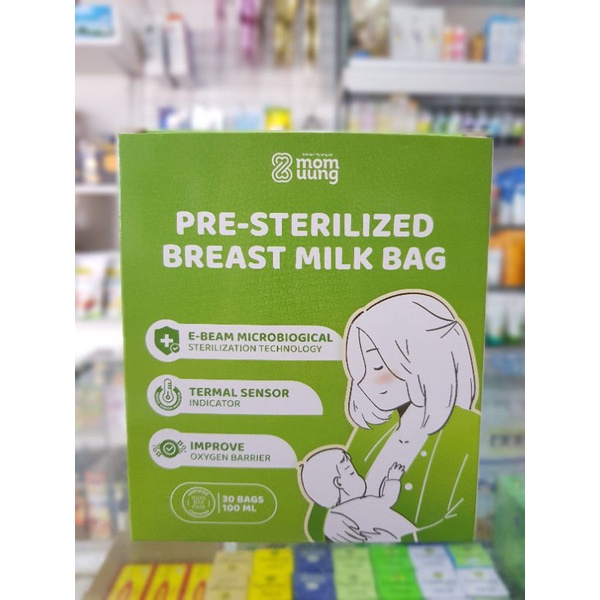 Mom Uung Breast Milk Bag 100 ml / Kantong Asi