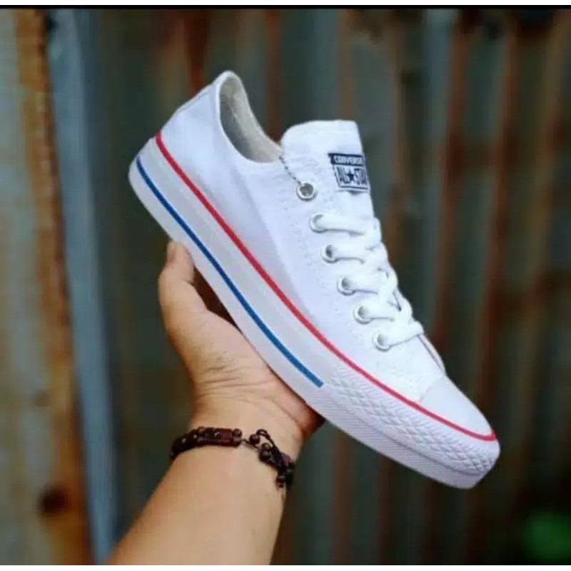 Sepatu Convers allstar clasik low Termurah Tanpa box-Putih