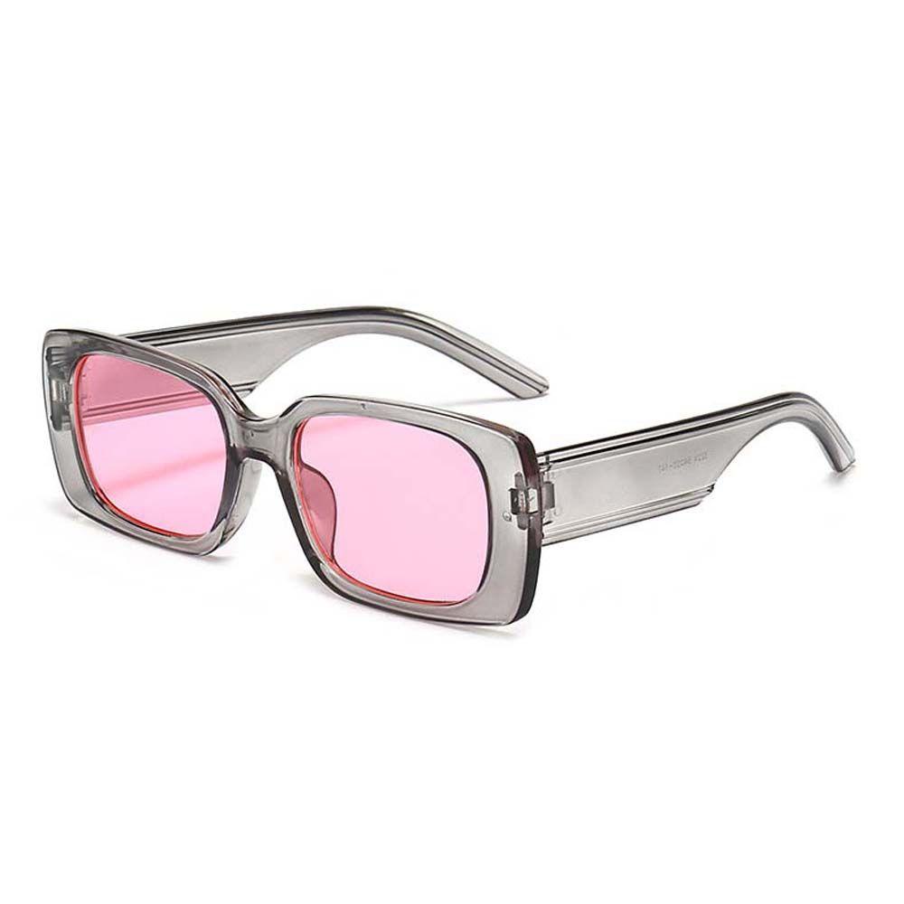 Agustinina Rectangle Kacamata Wanita Pria Anti-UV Anti-Reflective Pelindung Mata Musim Panas Kacamata Bingkai Kecil Sunglasses